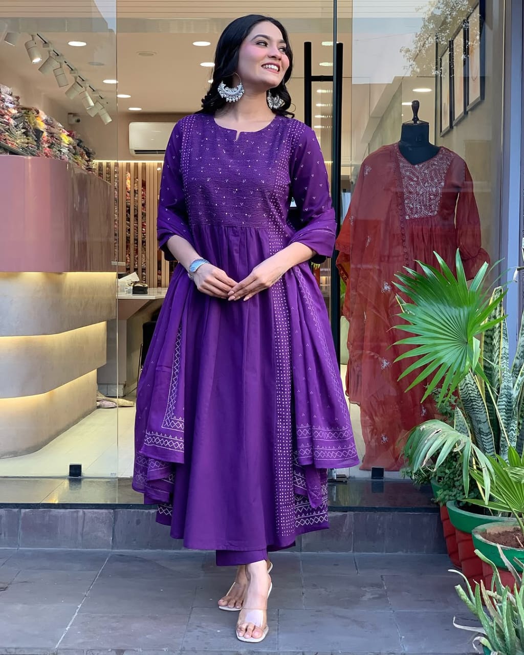 Beautiful Traditional Kurti Pant With Dupatta Sets